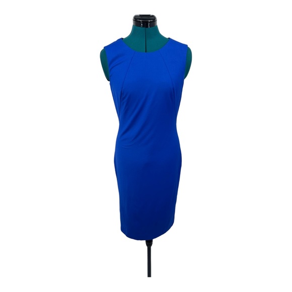 Hugo Boss Royal Blue Classic Sheath Dress - Picture 2 of 7